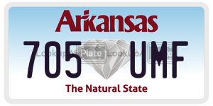 705UMF  license plate in AR