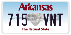 715VNT  license plate in AR