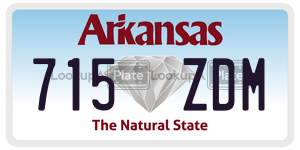 715ZDM license plate in Arkansas