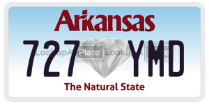 727YMD  license plate in AR