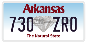 730ZRO  license plate in AR