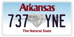 737YNE  license plate in AR