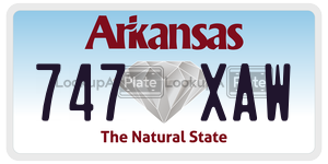 747XAW  license plate in AR