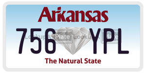 756YPL  license plate in AR