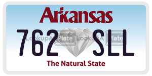 762SLL  license plate in AR