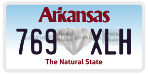 769XLH  license plate in AR