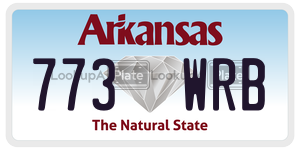 773WRB  license plate in AR