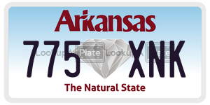 775XNK  license plate in AR