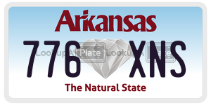 776XNS  license plate in AR