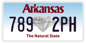 7892PH  license plate in AR