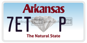 7ETP  license plate in AR