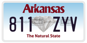811ZYV  license plate in AR