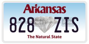 828ZIS  license plate in AR