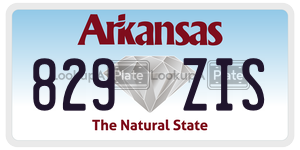 829ZIS  license plate in AR