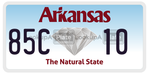 85C10  license plate in AR