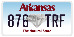 876TRF  license plate in AR