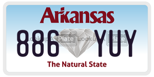 886YUY  license plate in AR
