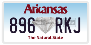 896RKJ  license plate in AR