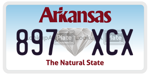 897XCX  license plate in AR