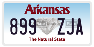 899ZJA  license plate in AR
