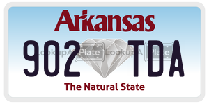 902TDA  license plate in AR