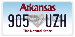 905UZH  license plate in AR