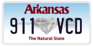 911VCD  license plate in AR