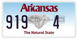 9194  license plate in AR