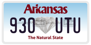 930UTU  license plate in AR