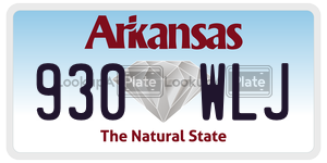 930WLJ  license plate in AR
