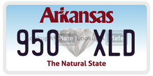 950XLD  license plate in AR