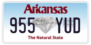 955YUD  license plate in AR