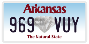 969VUY  license plate in AR