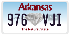976VJI  license plate in AR