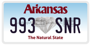 993SNR  license plate in AR