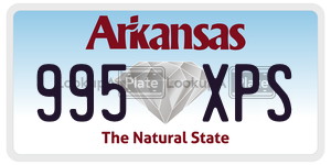 995XPS  license plate in AR