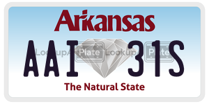 AAI31S  license plate in AR