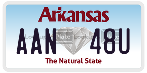 AAN48U  license plate in AR
