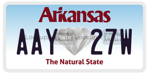 AAY27W  license plate in AR