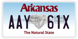 AAY61X  license plate in AR
