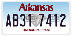 AB317412  license plate in AR