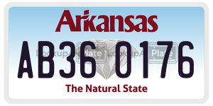 AB360176  license plate in AR