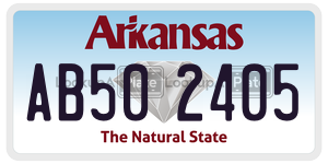 AB502405  license plate in AR