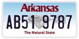 AB519787  license plate in AR