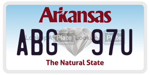 ABG97U  license plate in AR