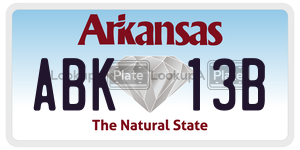 ABK13B  license plate in AR