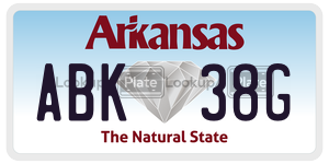 ABK38G  license plate in AR