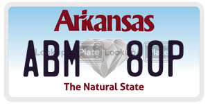 ABM80P  license plate in AR