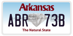 ABR73B  license plate in AR