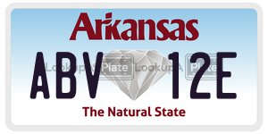 ABV12E  license plate in AR